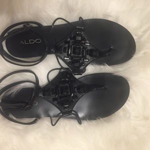 Black Aldo Sandals